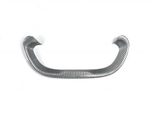 Alfa Romeo 4C Steering Wheel Trim - Carbon Fiber - Lower Trim Piece - White Candy